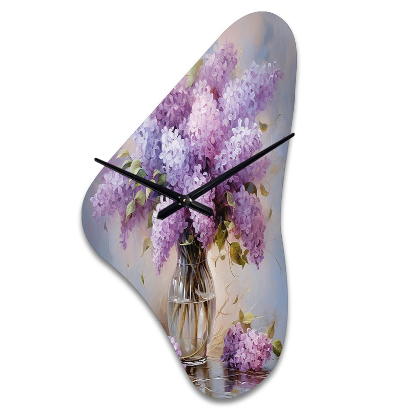 Horloge murale traditionnelle en métal, impression romantique, Grand
