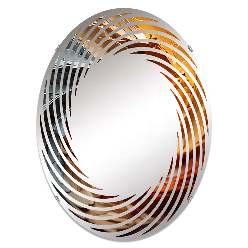 Miroir mural Infernal Infflection Spiral, Abstract Spirals, L 20 po x H 30 po