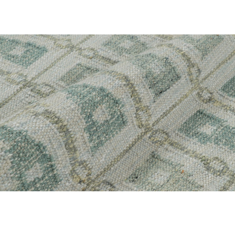 Scandinavian Wool Geometric Area Rug, Rectangle 13' x 19'