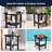 Adirondack Outdoor Side Table, All Weather Use Double Layer Patio Side Table, HIPS Rectangular End Table-114792280