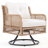 4 Pieces Patio Furniture Set with Swivel Chairs-1736583912