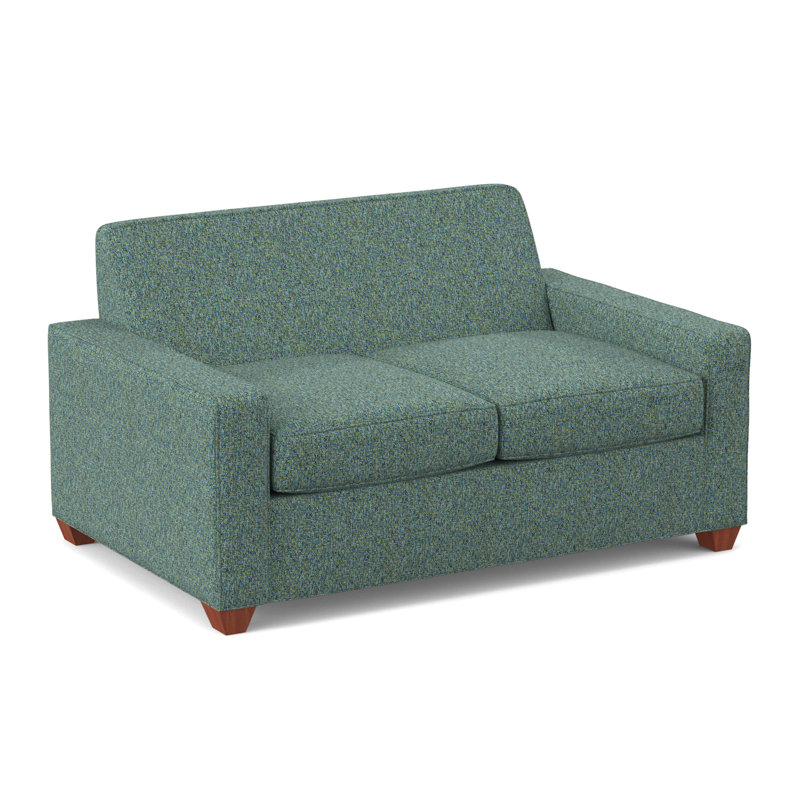 Avery 72" Square Arm Sofa, BM Cherry, Connelly Peacock