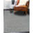 Contemporary Gray Handmade Wool Modern Hand-Knotted Area Rug-88615502