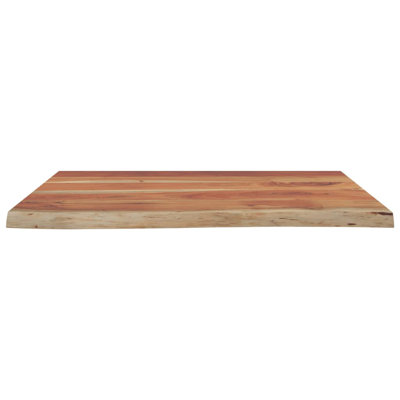 80cm Solid Acacia Wood With A Natural Finish Bathroom Vanity Top