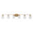 49.25" 6 - Light Dimmable Vanity Light with Glass Shade-1689359660
