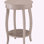 Rustic White Round Side Table