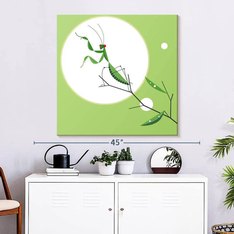 Brampt Green Praying Mantis, 33" H x 33" W