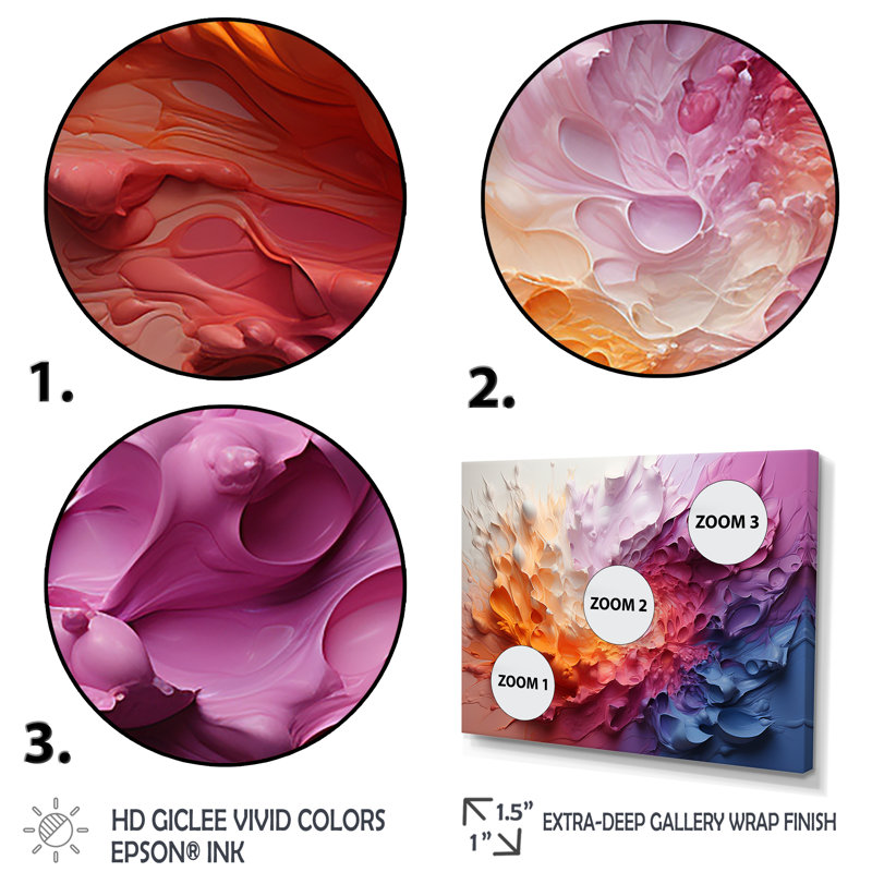 Spirale arc-en-ciel blanc coloré I - impressions sur toile arc-en-ciel, Cadre flottant noir, H 12 po x l 20 po x P 1 po