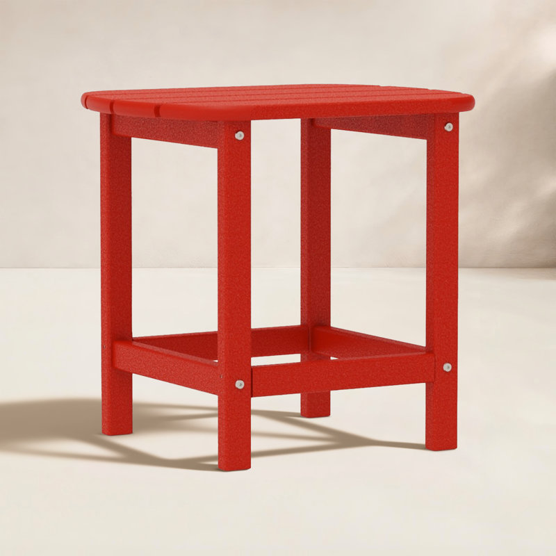 Table d'appoint POLYWOOD South Beach 18 ", Rouge coucher de soleil