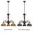 Victorian 3 - Light Glass Dimmable Classic / Traditional Chandelier