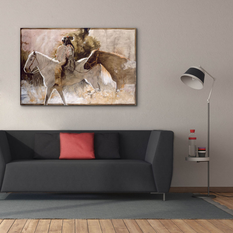 Sur toile, H 40 po x l 60 po x P 1,5 po