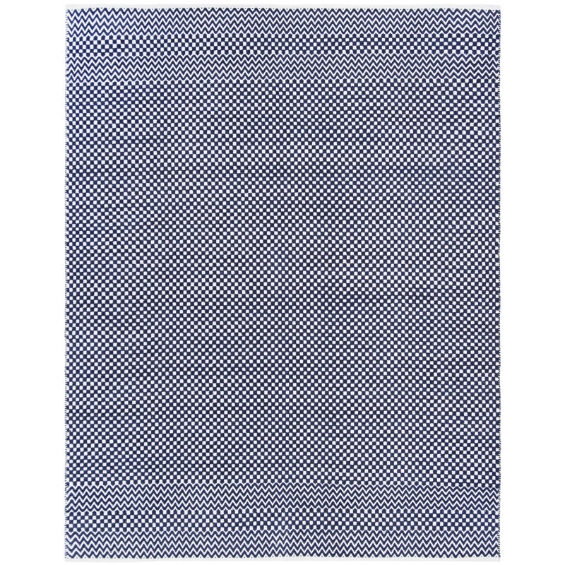 Alpizar Flat Weave Cotton Geometric Rug, Rectangle 8' x 10'
