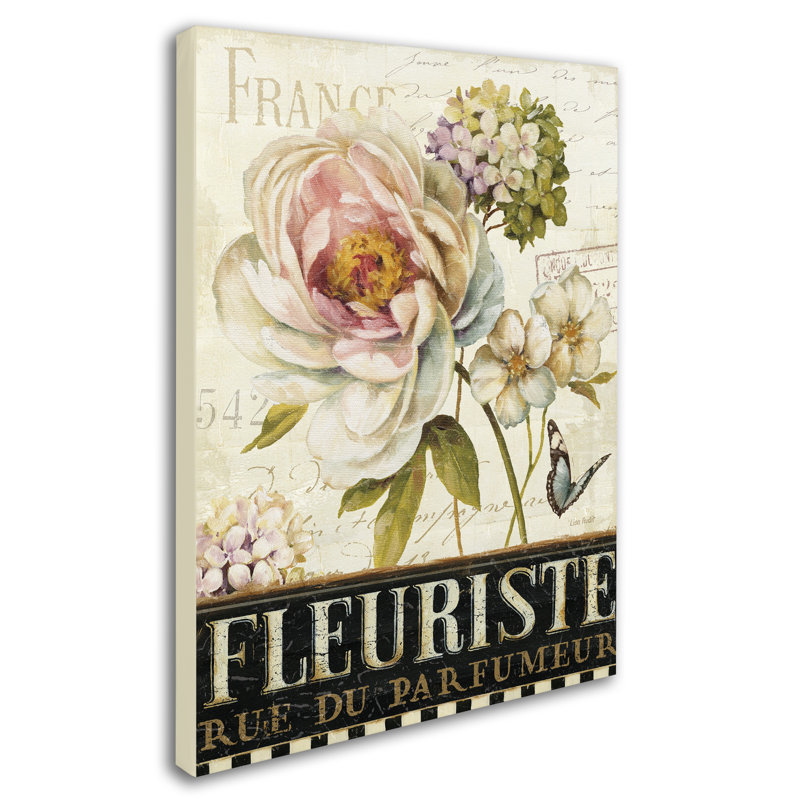 Lisa Audit Floral Canvas Art in Beige and Green, 24'' x 32''