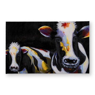 Two Funny Cows Door Mat - Indoor Outdoor Living Room Decor
