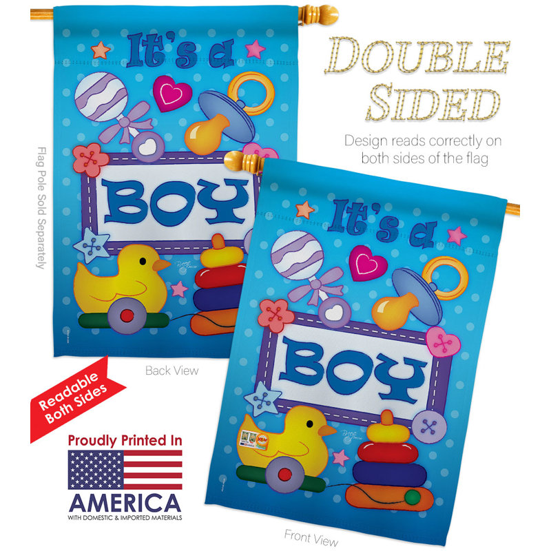 Drapeau de maison à 2 côtés en polyester 40 po x 28 po