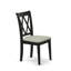 Ensemble de table de salle à manger 5 pièces pour 4 personnes comprenant une table de cuisine rectangulaire avec rallonge papillon et 4 chaises de salle à manger en tissu de lin, noir-1126426560-1126426563