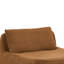 Canapé-lit moderne en chenille confortable avec coussin et repose-pieds-219622759
