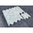 1" x 4" Marble Herringbone / Chevron Mosaic Wall & Floor Tile-470002228