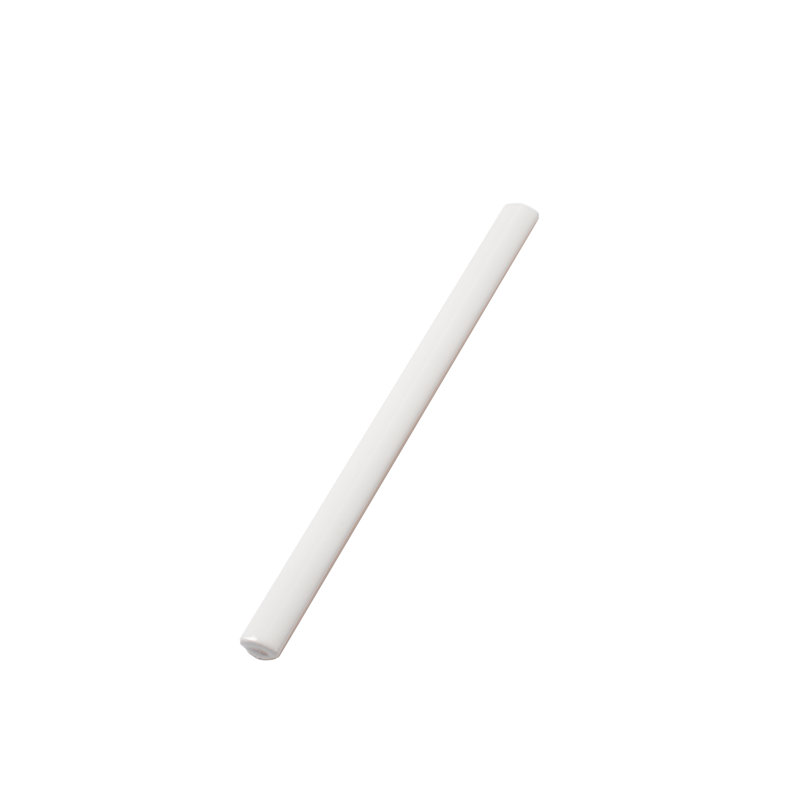 Silken Glossy White Ceramic Pencil Tile Trim 7.9'' x 0.5''