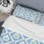 Green Ikat Ogee - Ensemble de housse de couette abstrait - Microfibre de polyester-1946062731