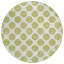 Tapis rond lavable à pois 8 po