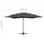 Castiel 250 cm W X 250 cm D Square Tilt Market Parasol with Crank Lift-554384888