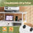 Lockable File Cabinet With Charging Station, Lateral Filing Cabinet For Home Office, Multi-Functional Printer Stand With Adjustable Shelves And Swivel Casters