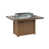 Hammered Top Bronze with Natural Teak Base