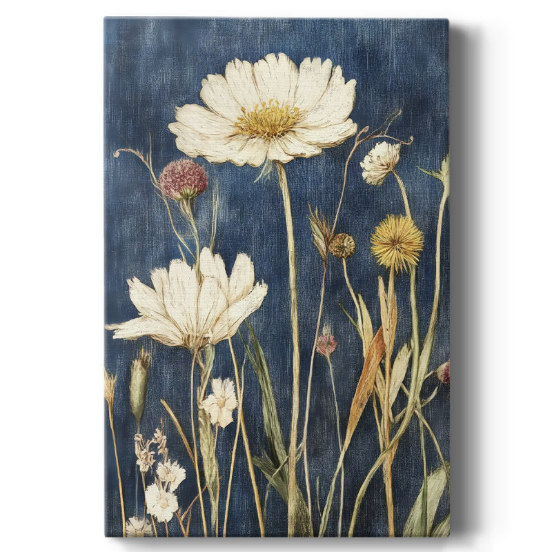 Floral CVII Gallery Wrapped Canvas - Ready To Hang, 18" H x 12" W