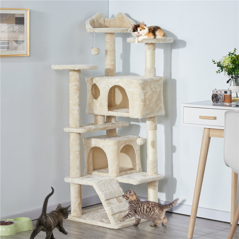 139cm  Cat Tree, Beige