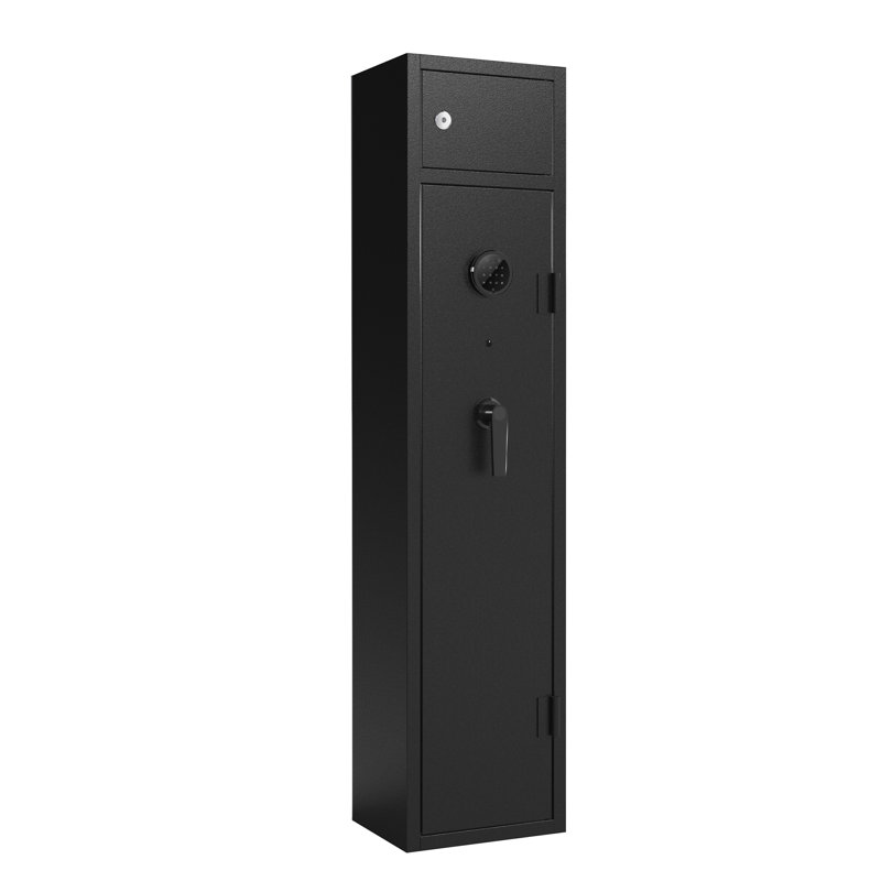 Kaer Black Steel Dual Lock Gun Safe with Shelves