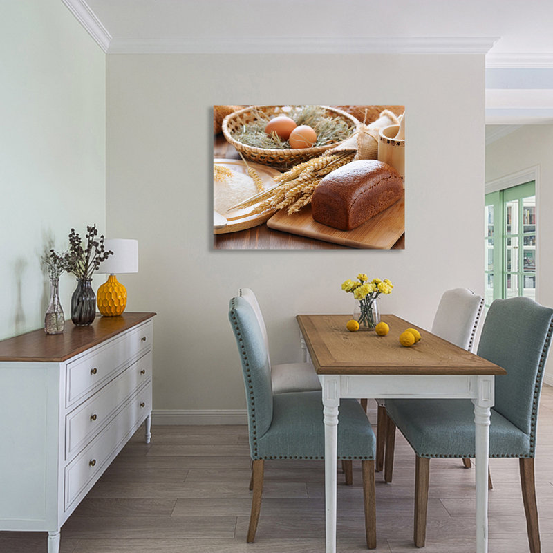 Kertu " Breakfast Scene " Painting Print, 28" H x 40" W x 1.5" D