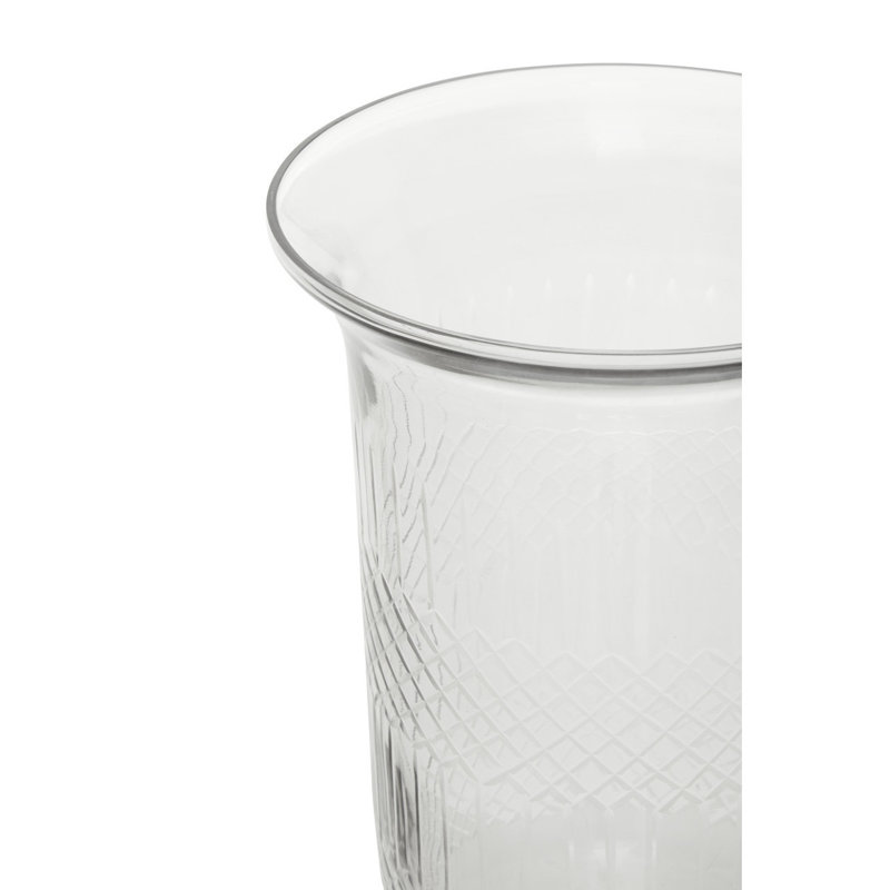 Glass Tabletop Hurricane, 40cm H x 22cm W x 22cm D