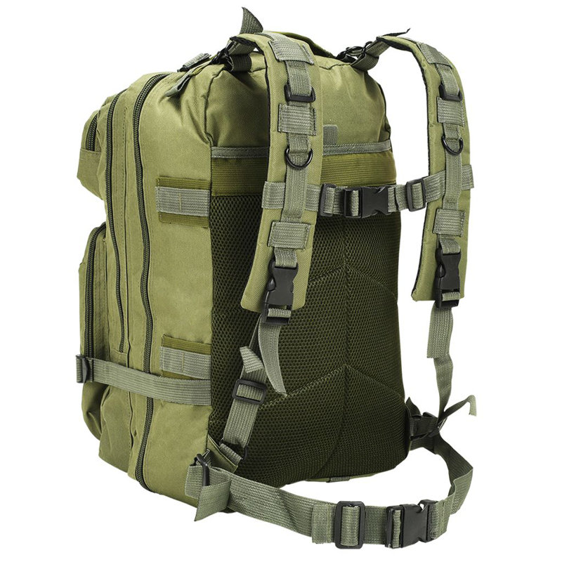 Vidaxl Army-Style Backpack 50 L Olive Green