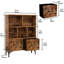Bibliothèque à cubes en acier H 42,7 po x l 31,9 po
