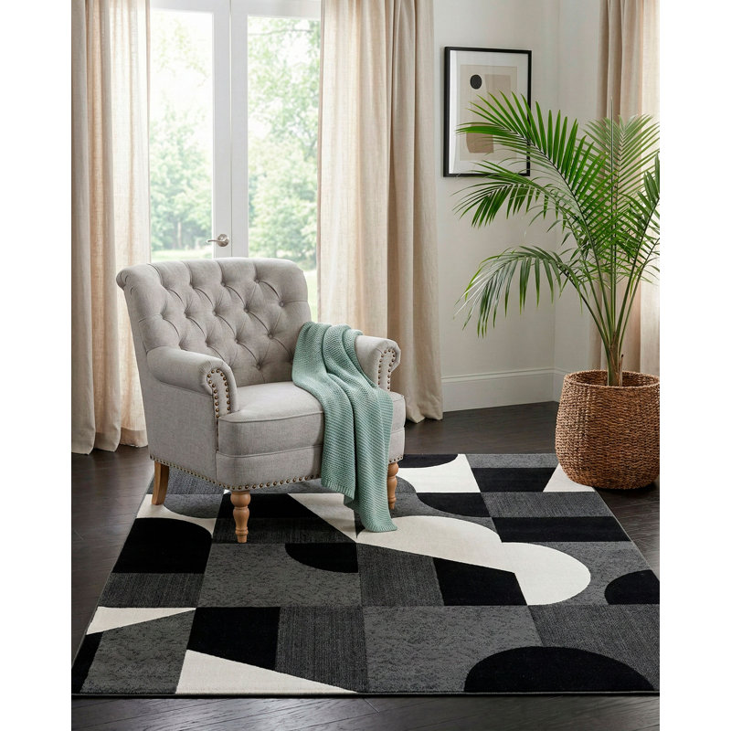 Kiraz Abstract Indoor Rug, Rectangle 4' x 5'8"