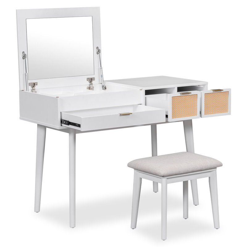 Ensemble coiffeuse Tusarora, Blanc