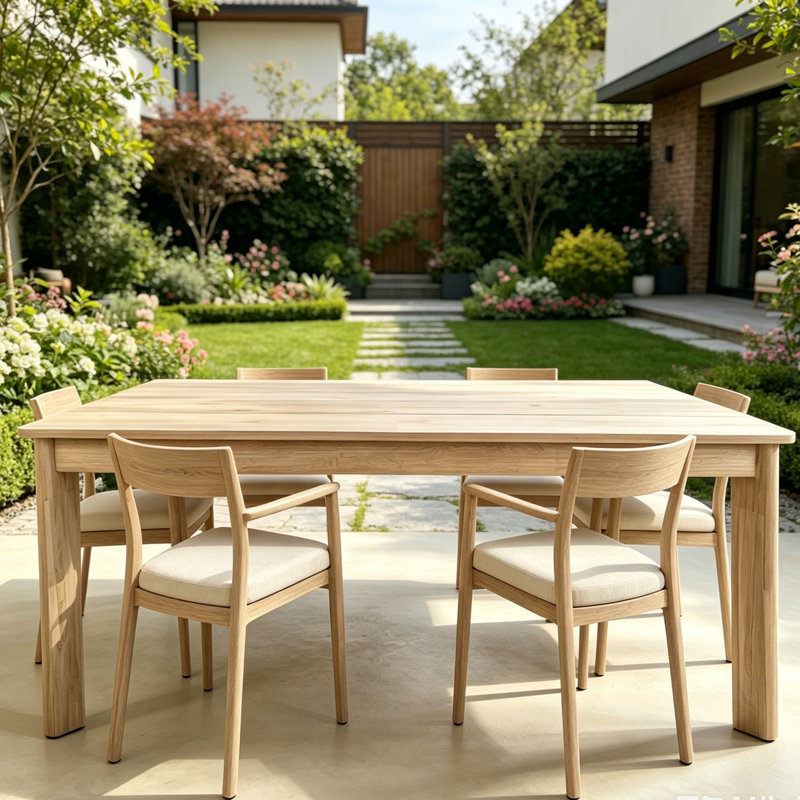 Table de salle à manger d'extérieur l 63 po