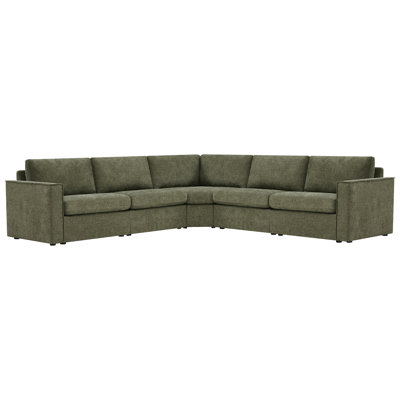 Luxe 5-Piece L-Shaped Modular Upholstered Sectional Sofa