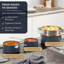 Ensemble de casseroles et de poêles antiadhésives - Batterie de cuisine compatible avec induction + ensembles de cuisson - antiadhésif, sans PFOA, ensemble de casseroles et de poêles allant au four (20 pièces)-113951967