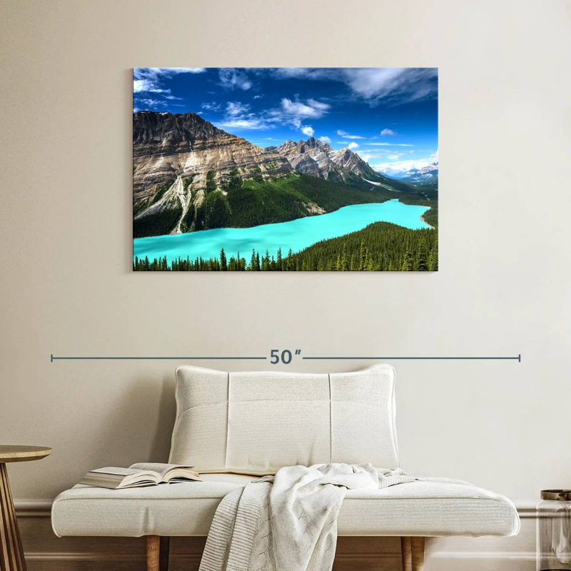 Alvord turquoise, lac Peyto, H 26 po x l 39 po
