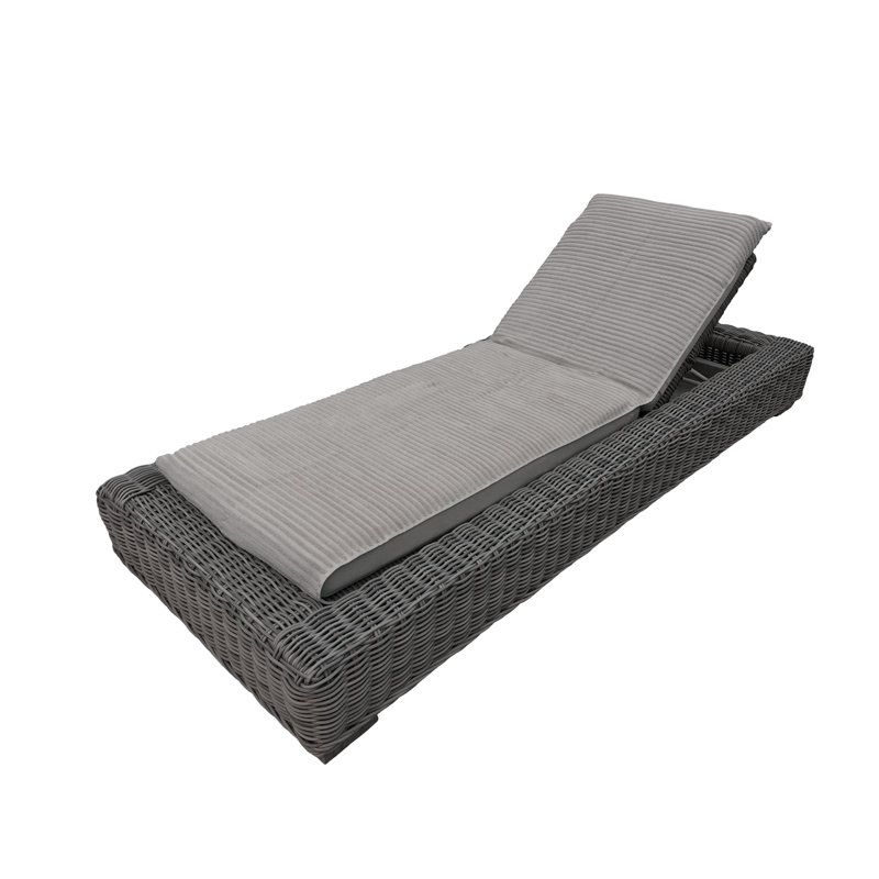 Housse pour chaise longue en coton turc, gris