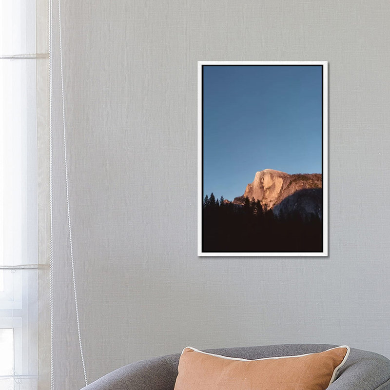 Half Dome Sunset by Bethany Young - Print on Canvas, White Framed, 66.04cm H x 45.72cm W x 3.81cm D