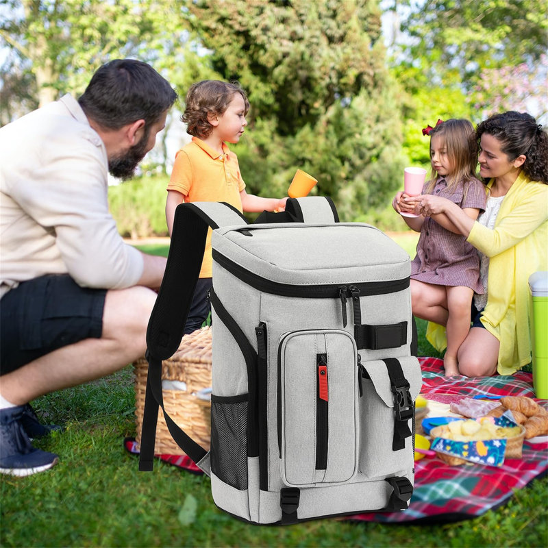 Ebern Designs 30L Backpack Cooler, White