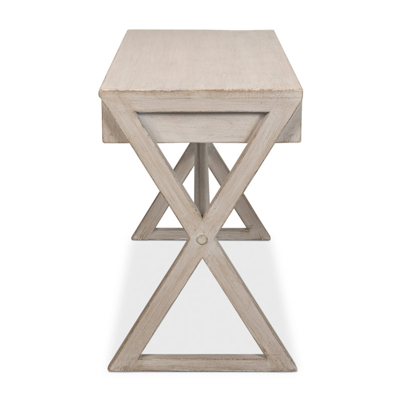 Kitchen Solid Wood Writing Desk, Stone Gray