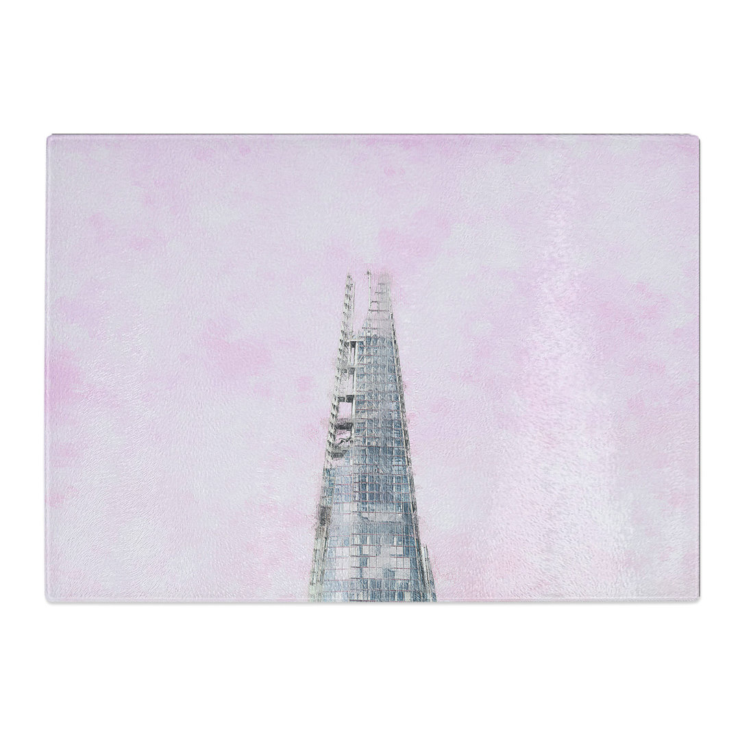 Tempered Glass the Shard Building in London Chopping Board