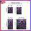 Rideaux de fenêtre complexes mauve à motif floral transparent et obscurcissant - 2 panneaux-1106727235-1106727263