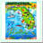 Sunshine State Beach Blanket - 100% Cotton, Family Size, 54x68 inch, Florida Map Souvenir Towel