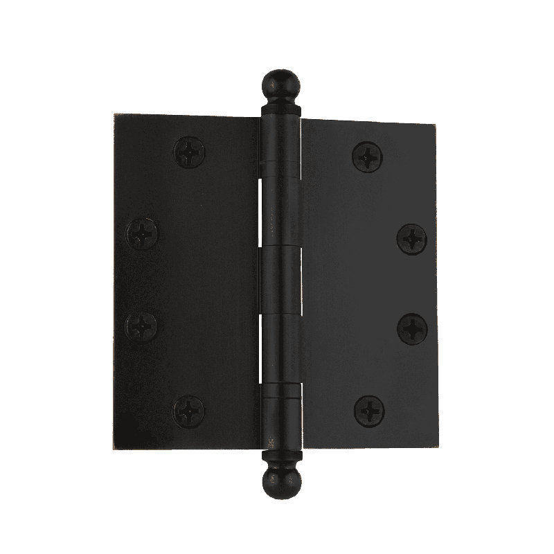 Nostalgic Warehouse 4.5" Ball Tip Heavy Duty Hinge with Square Corners