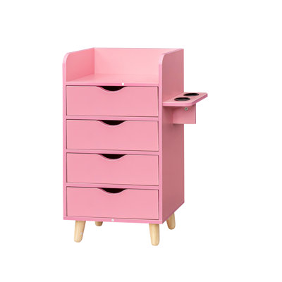 4-Layer Salon Storage Cabinet - Beauty Barber Styling Station Organizer